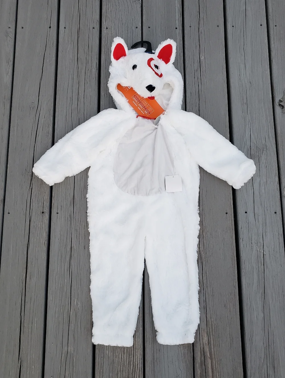 Hyde & EEK!! Target Bullseye Hooded Jumpsuit Mascot Costume 18-24 Months